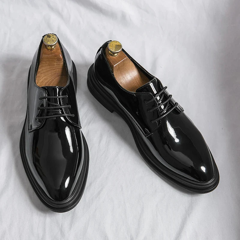Men’s Derby Dress Shoes with Lace-Up Closure