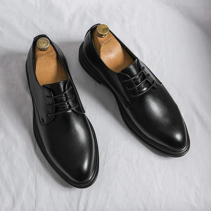 Men’s Derby Dress Shoes with Lace-Up Closure