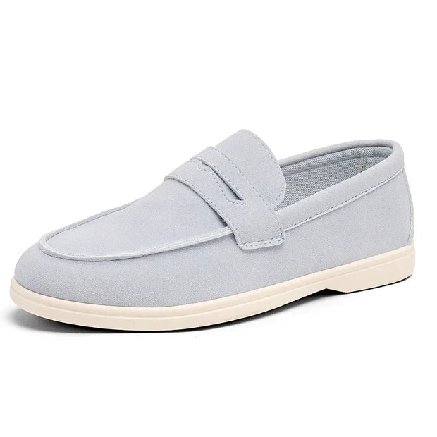 Men’s Loafers with Slip-On Design and Stitched Upper
