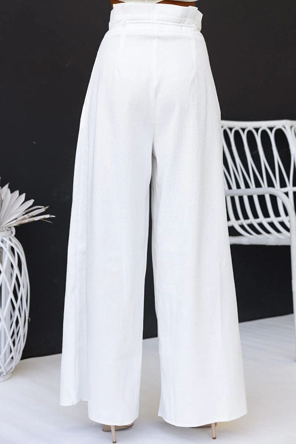 Women’s Co-Ord Set with Halter Top and Drawstring Trousers