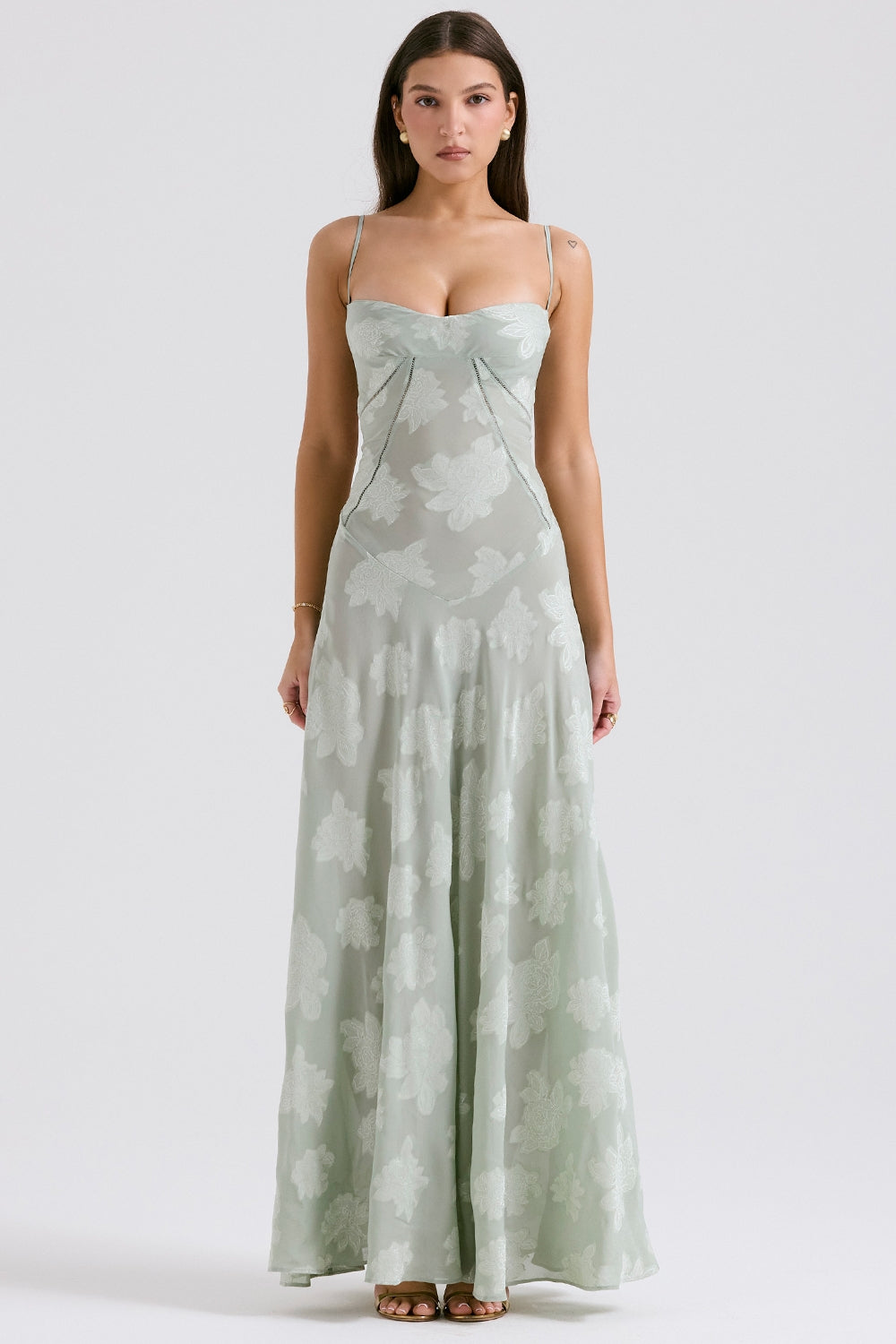 Women’s Maxi Dress with Straps and Cutout Back Detail