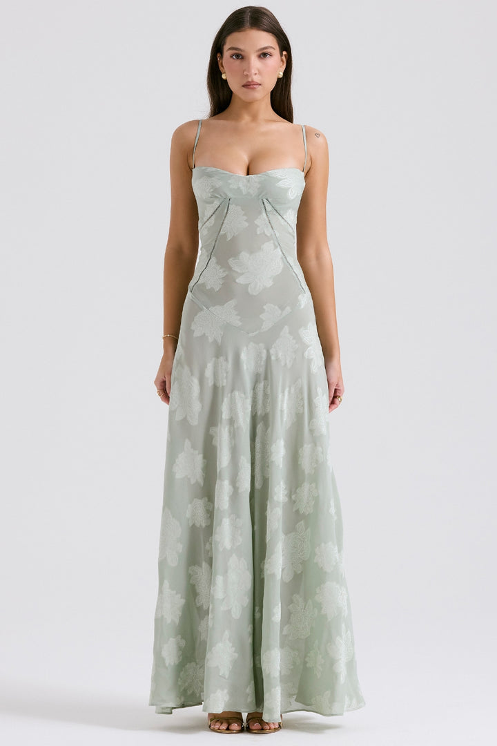 Women’s Maxi Dress with Straps and Cutout Back Detail