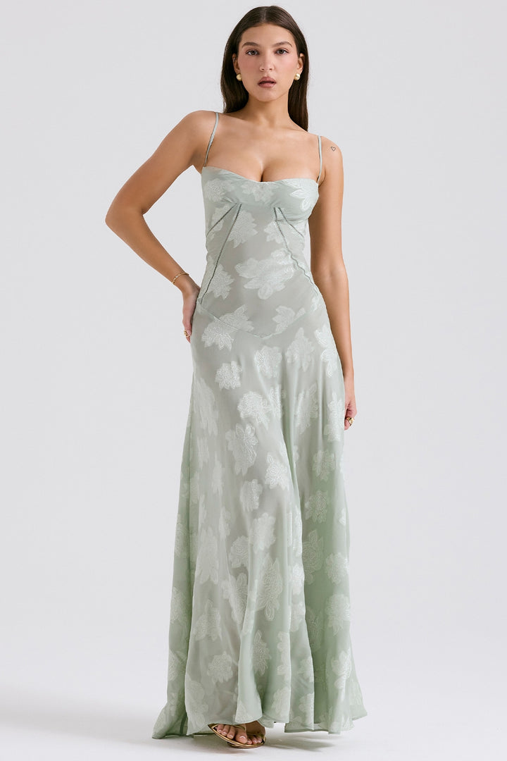 Women’s Maxi Dress with Straps and Cutout Back Detail