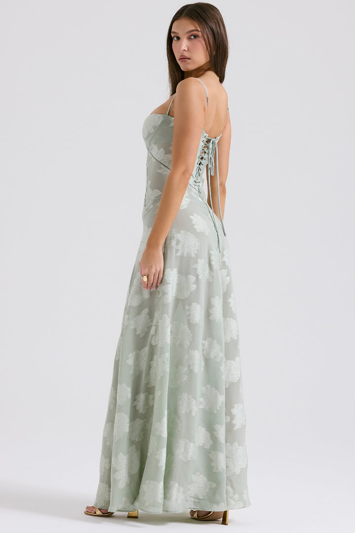 Women’s Maxi Dress with Straps and Cutout Back Detail