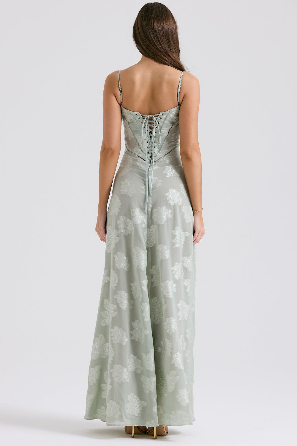 Women’s Maxi Dress with Straps and Cutout Back Detail