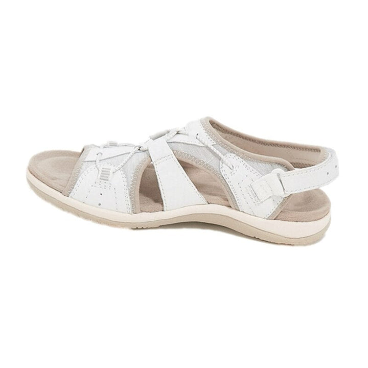 Women’s Sandals with Open Toe and Hook-and-Loop Strap