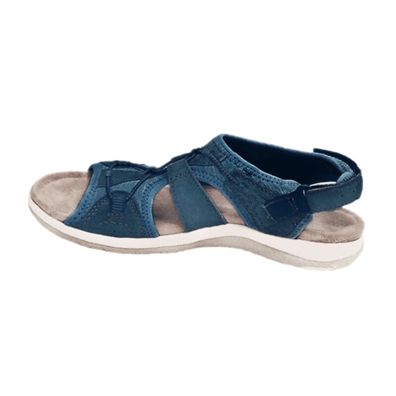 Women’s Sandals with Open Toe and Hook-and-Loop Strap