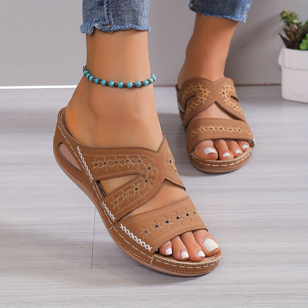Women’s Sandals with Open Toe and Slip-Resistant Sole