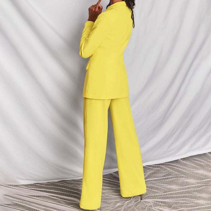 Women’s Suit with Lapel Blazer and Full-Length Pants